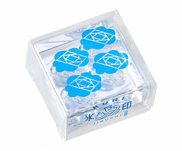 キングジム】HITOTOKI アイスキューブ クリスタルスタンプL カメリア
