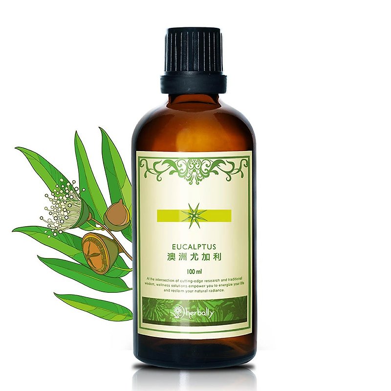 [Herbal True Feelings] Australia Eucalyptus Unilateral Pure Essential Oil (100ml) (P4018381) - น้ำหอม - พืช/ดอกไม้ สีเขียว
