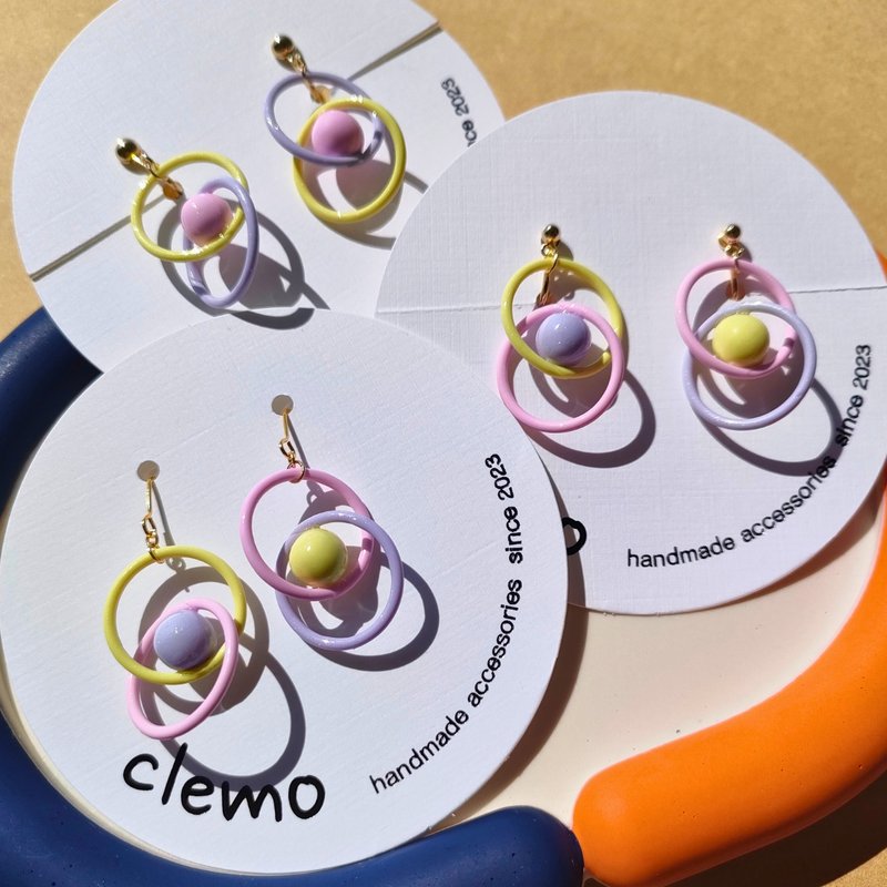 まるたままる パステルカラー【ピアス/イヤリング】 - ピアス・イヤリング - その他の素材 多色