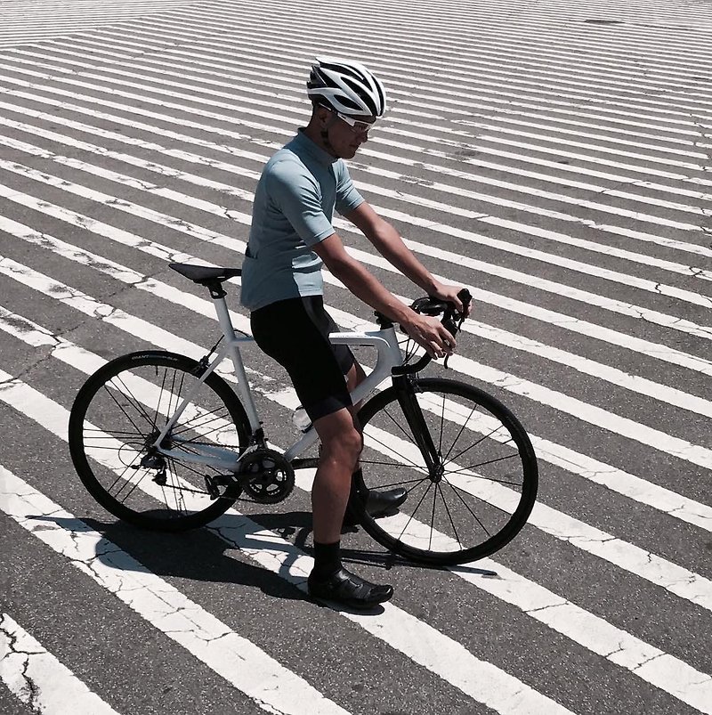 Cycling Jersey-Stripe Blue-Men - จักรยาน - เส้นใยสังเคราะห์ สีน้ำเงิน