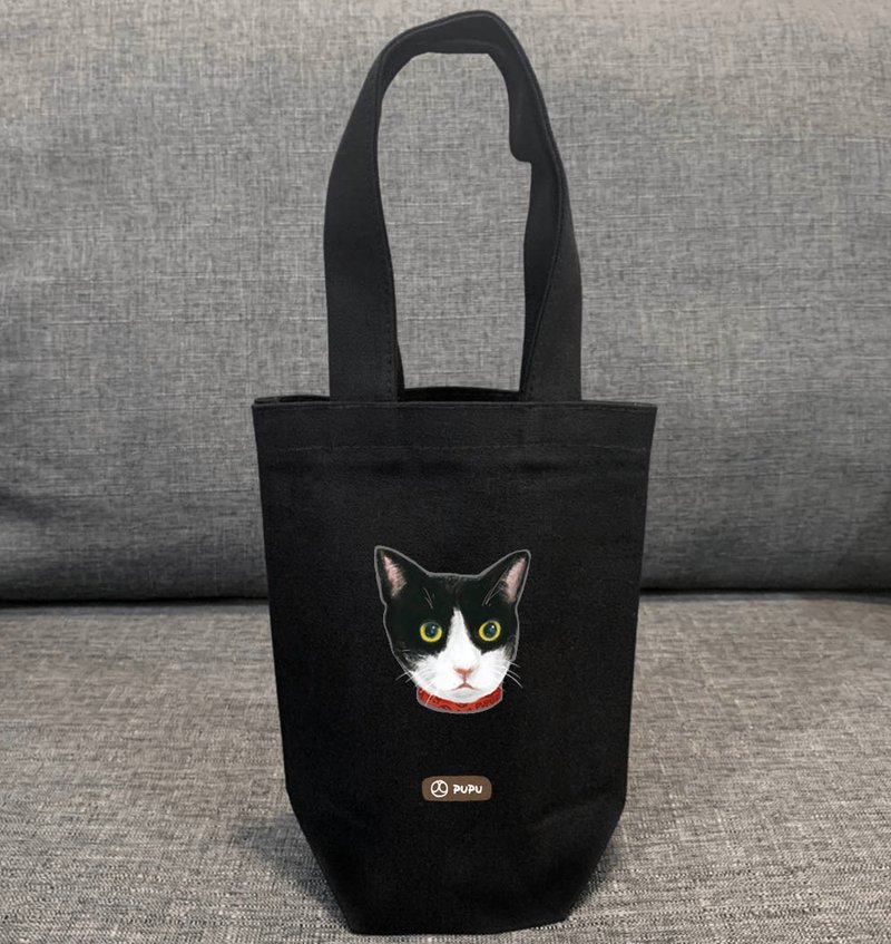 Cats Series - Benz cat - cat slave - in Taiwan cotton Linen- bag - fly Planet - Handbags & Totes - Cotton & Hemp 