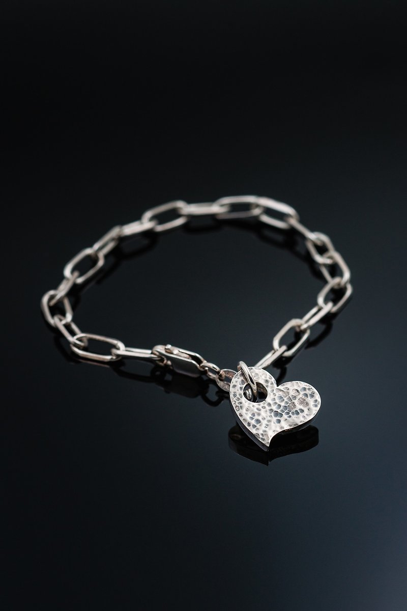 -The heart is alive-Bracelet Bracelet - Bracelets - Sterling Silver Silver