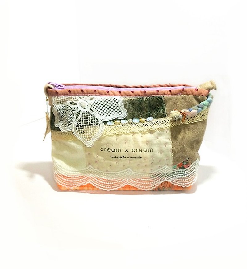 和菓子パッチワークの化粧品タオル/買い物袋 - ポーチ - その他の素材 多色