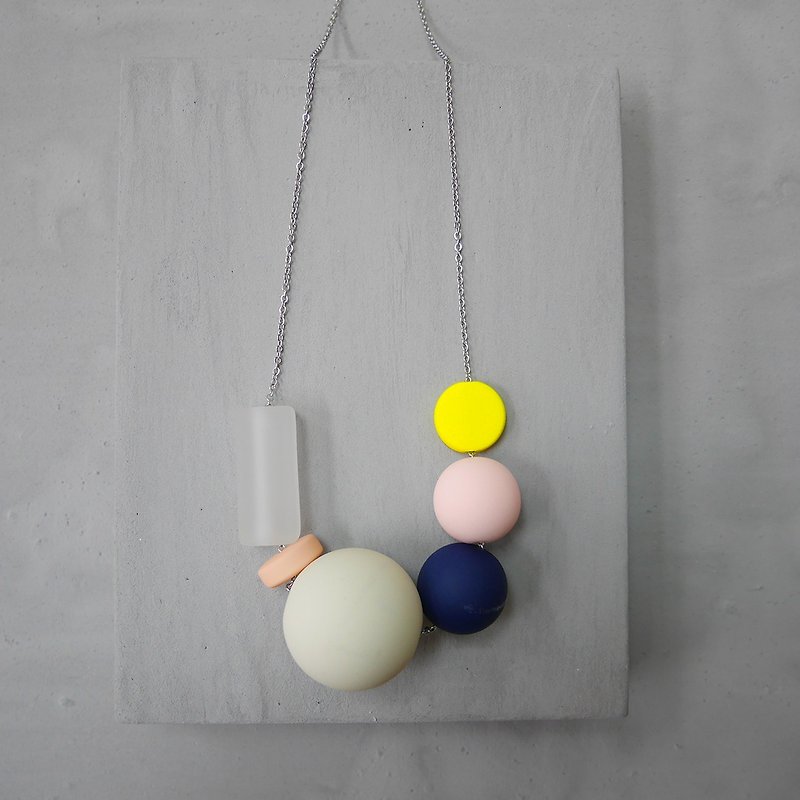 Marshmallow Necklace - PING PONG 001 - สร้อยคอ - พลาสติก หลากหลายสี