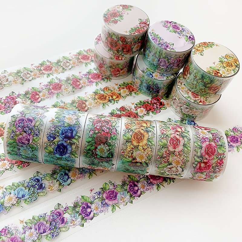 Hazel Rose Garden (3cm) PET tape - มาสกิ้งเทป - กระดาษ 