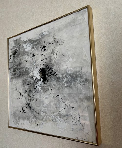 原画/額装済み/和風/禅/絵画/アート/抽象画/ニュアンス/モダン/ホテル/金運 雅 - Miyabi -】原画/額装済み/和風/禅/絵画/アート/抽象画
