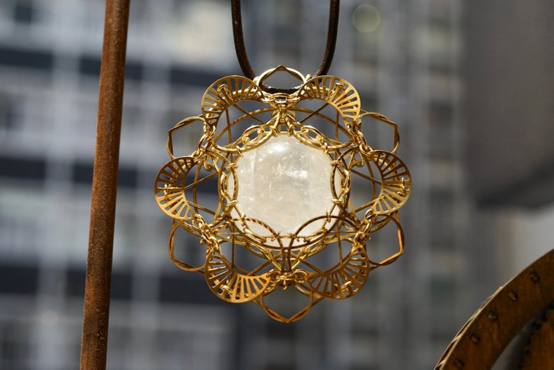 White Calcite Brass Home decoration Bedroom hanging relax deep sleep - Items for Display - Other Metals Gold