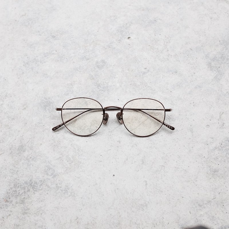[ヘッド]ブラウン新会社軽量金属チタンフレームチタン鼻パッドを頭 - 眼鏡・フレーム - 金属 多色