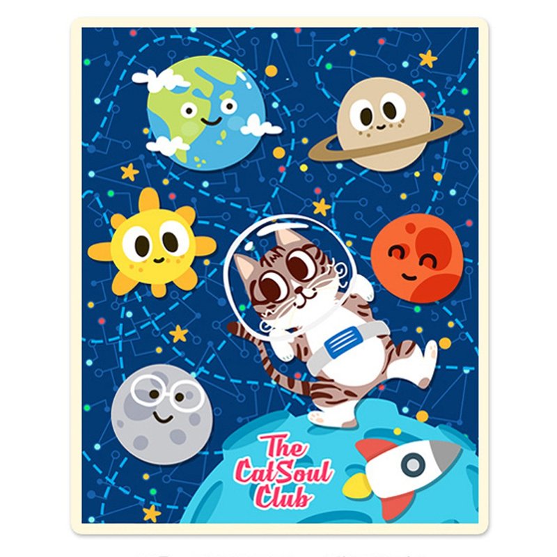 冷氣毯-太空喵星人120x150cm和150x200cm (兩種尺寸) - 被/毛毯 - 其他人造纖維 