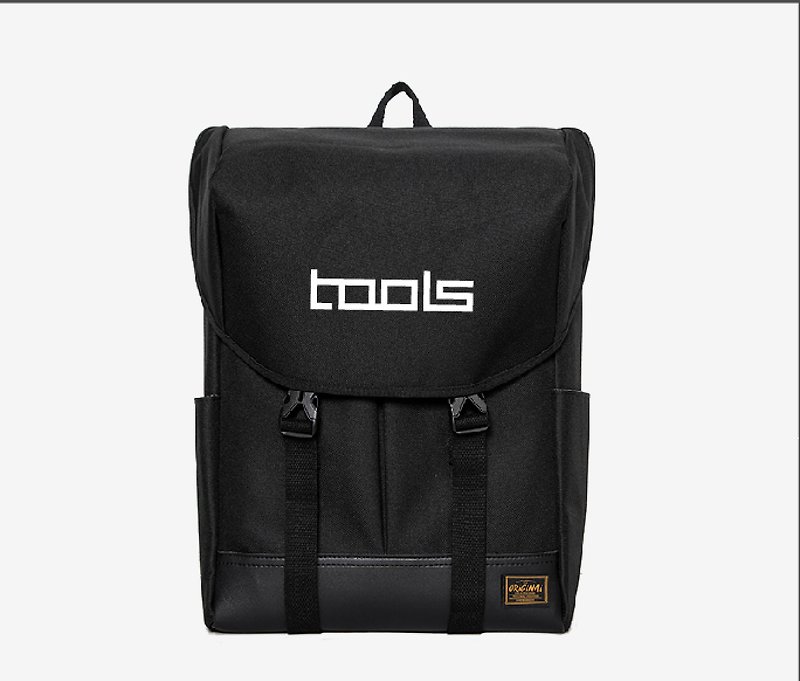 College Backpack - กระเป๋าเป้สะพายหลัง - เส้นใยสังเคราะห์ สีดำ