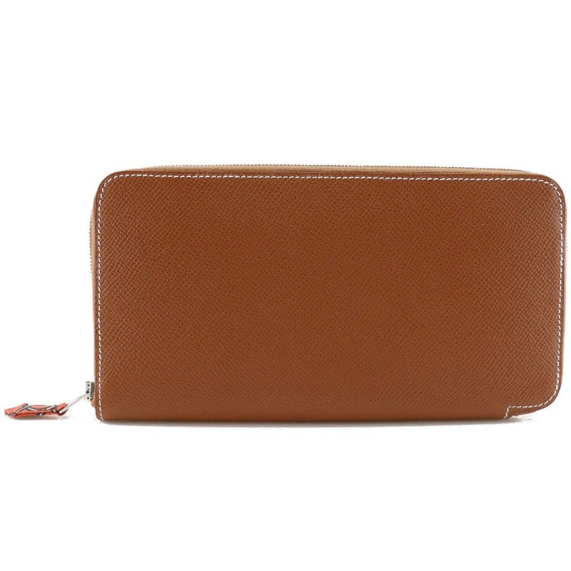 【日本直送】エルメス HERMES アザップシルクイン 長財布 ヴォーエプソン 茶  レディース【中古】 - 錢包/皮夾/長短夾 - 真皮 咖啡色