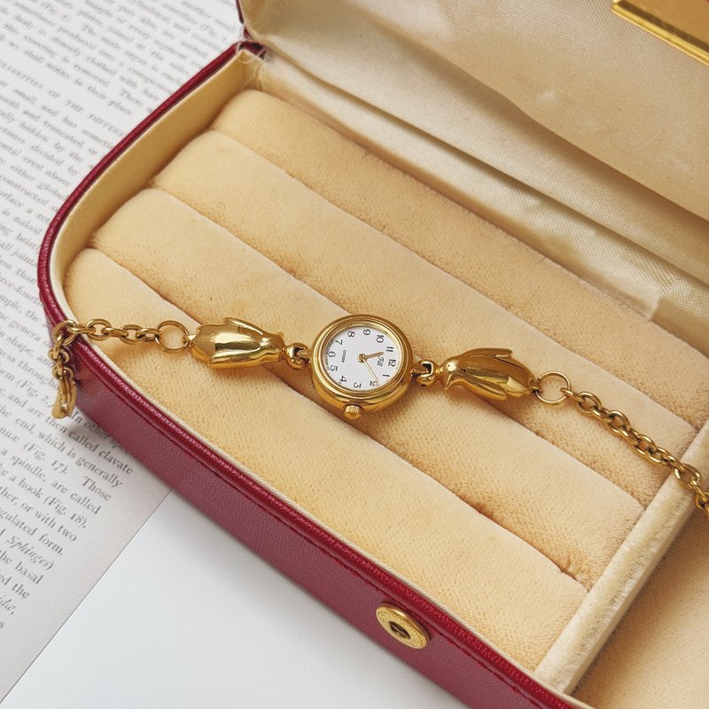 Fill Citizen Gold Tone Chain Bracelet Watch - 女錶 - 其他金屬 