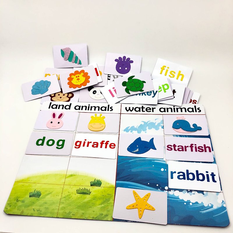 凸-動物カード - 知育玩具・ぬいぐるみ - その他の素材 