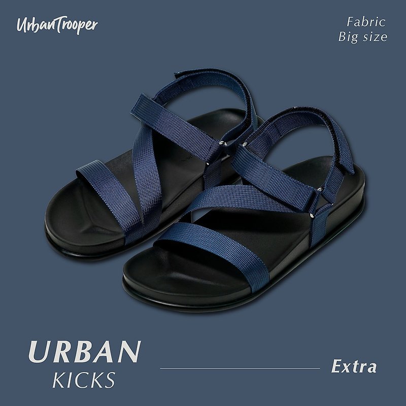 Urban Trooper, Urban Kicks, (Dark Blue) - Slippers - Waterproof Material Blue