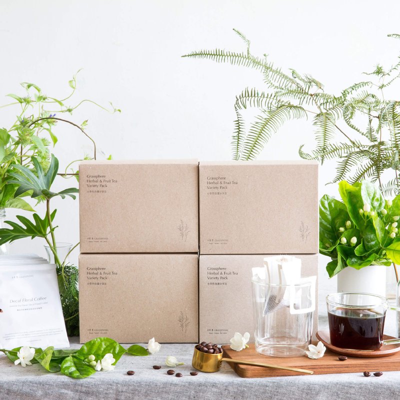 【掛耳式】茉莉茶香風味 低咖啡因花茶咖啡丨60入贈單包體驗禮4包 - 咖啡/咖啡豆 - 新鮮食材 咖啡色