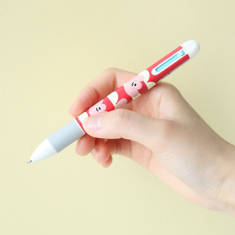 Livework Small Fresh 4-color Pens - Tulip, LWK36142 - ปากกา - พลาสติก สีแดง