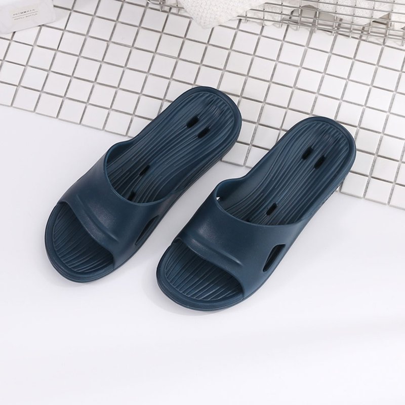 [Veronica] Patented Airflow Circulation First Dynamic Airflow Home Shoes - Dark Blue - Slippers - Plastic 