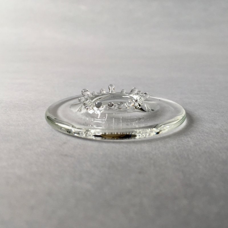 Sサイズ　-水冠-　オブジェ - 擺飾/家飾品 - 玻璃 白色
