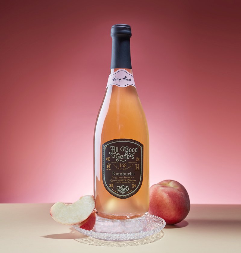 All Good Gene's就是蜜桃康普茶4瓶/750ml JuicyPeach - 養生/保健食品/飲品 - 新鮮食材 