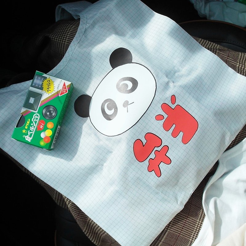 Panda bento / eco-friendly storage bag shopping bento bag - กระเป๋าถือ - เส้นใยสังเคราะห์ หลากหลายสี
