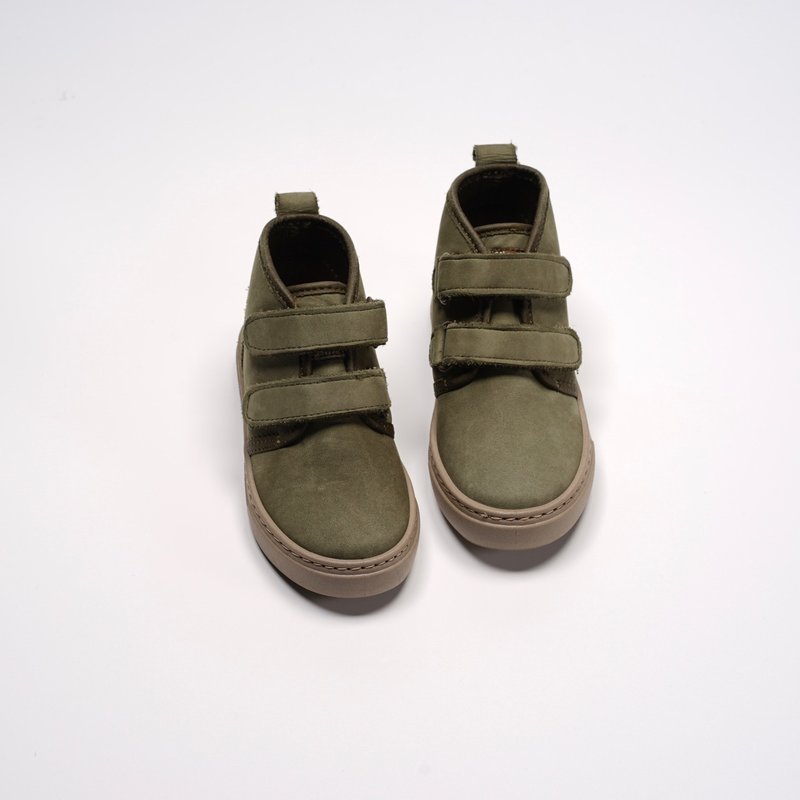 西班牙帆布鞋CIENTA 93883 222軍綠色 磨砂皮革 童鞋 魔鬼Chukka - 男/女童鞋 - 真皮 綠色