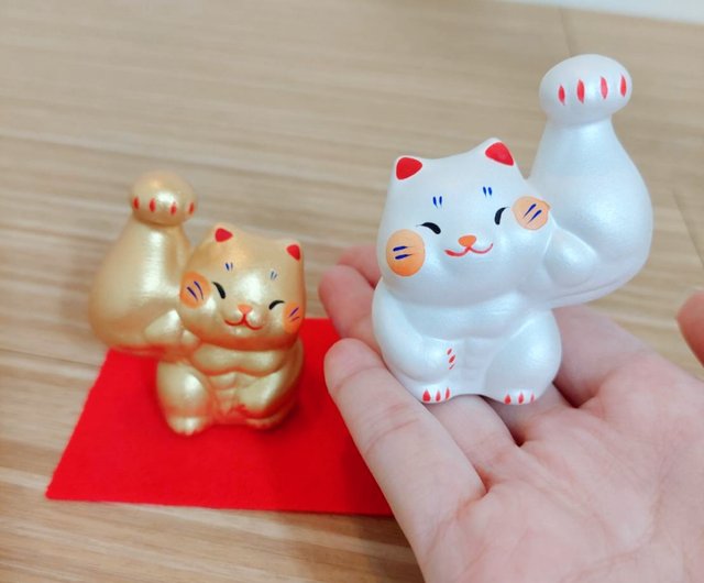 Japan [RYUKODO] Authorized-Muscle Lucky Lucky Cat Baby