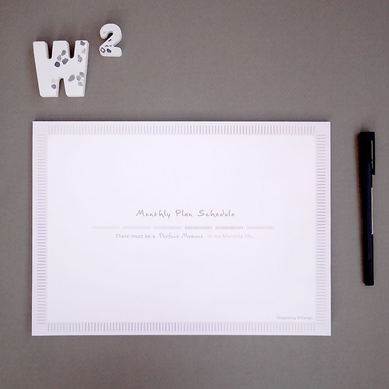 Perfect Moment beautiful timeless calendar table calendar (A4) - Notebooks & Journals - Paper White