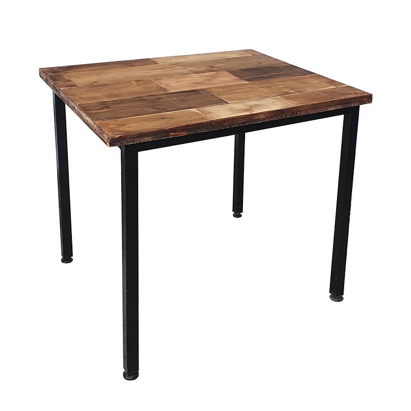 ロフトインダストリアルスタイルの古いパレットスプライシングダイニングテーブルパレット形状のダイニングテーブルはカスタマイズ可能ですCU090 - 机・テーブル - 木製 ブラウン
