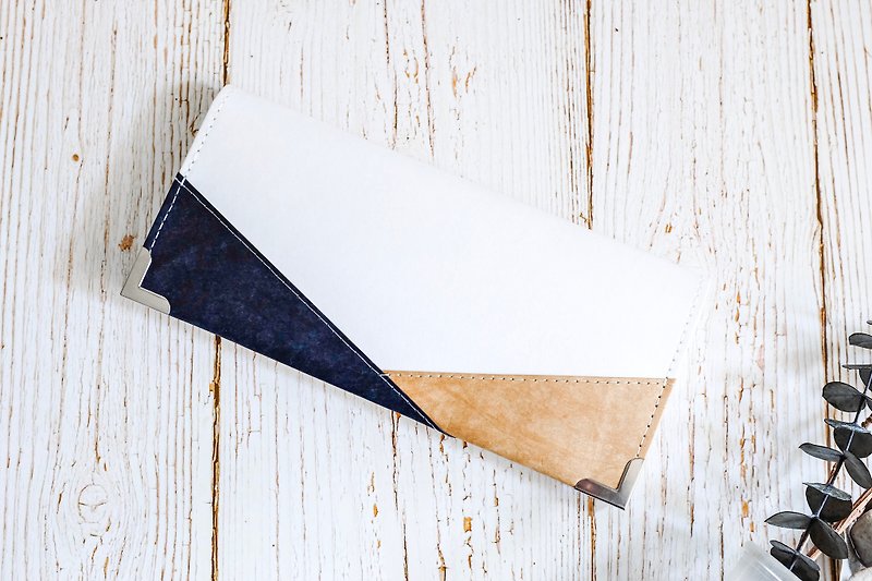 【紙造可能】 集色 patchwork 系列 長款錢包 － 水洗牛皮紙 - 銀包 - 紙 