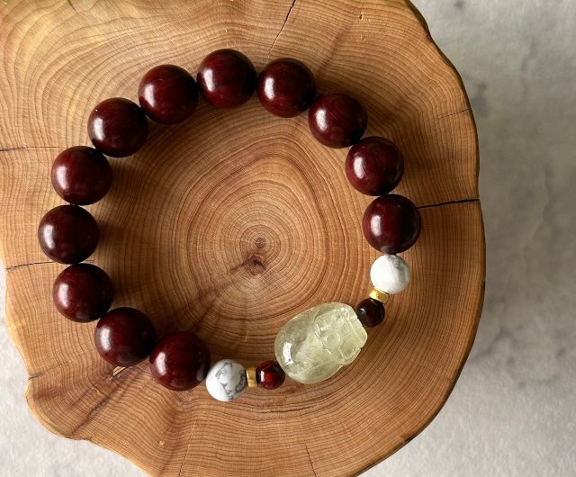 Green morganite Stone Indian small leaf rosewood white turquoise Shop 8 studio Bracelets Pinkoi