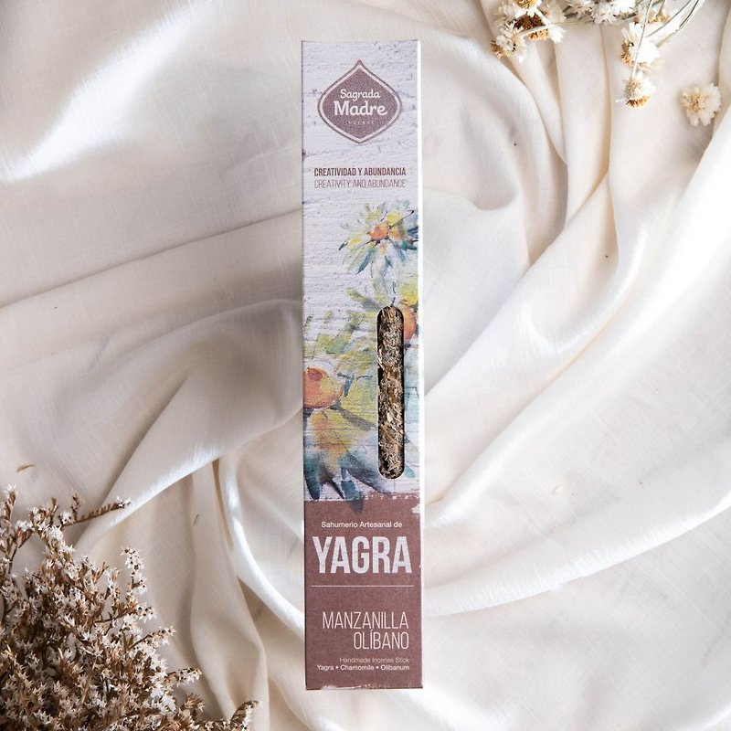 【Sagrada Madre】Yagra Aromatherapy Stick_Chamomile, Frankincense-Yagra Aromatherapy Stick - น้ำหอม - พืช/ดอกไม้ สีกากี