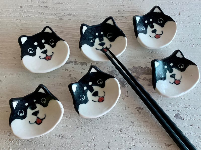 Yuelai Yuebi Chai Xiao Hei Chai Chopstick Holder (Re-made after sold out)_pottery chopstick holder - Chopsticks - Pottery Black