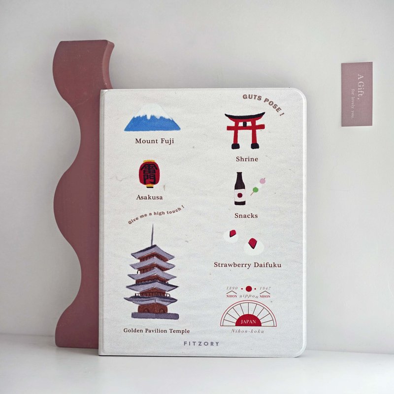 【FITZORY】Travel notebook series-Japan | iPad case - เคสแท็บเล็ต - พลาสติก หลากหลายสี