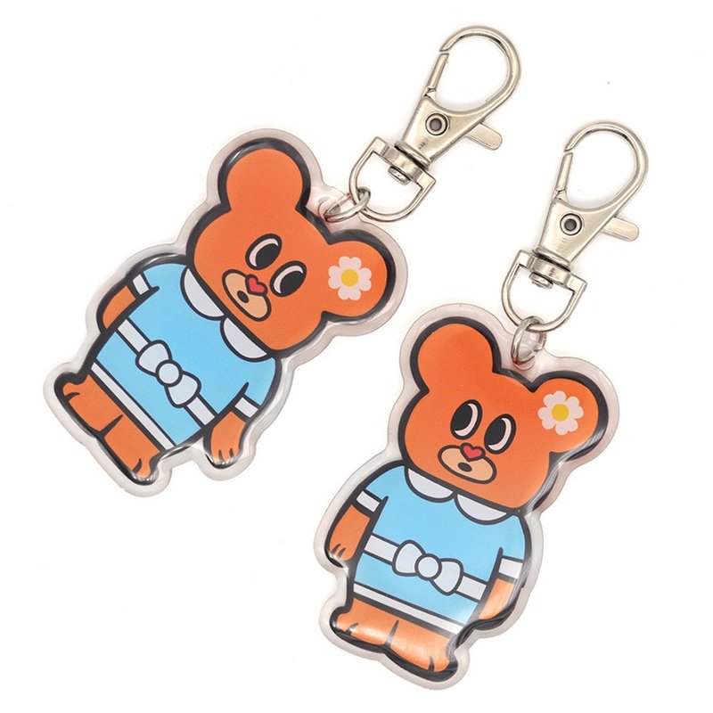 Twins Keychain - 鑰匙圈/鑰匙包 - 塑膠 多色