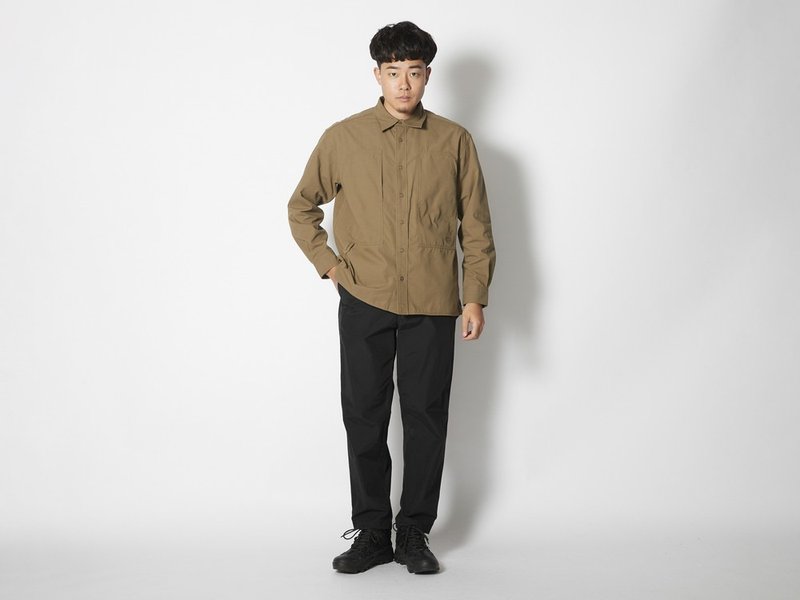 Light Mountain Cloth 長褲 黑色 - 男長褲/休閒褲 - 尼龍 黑色