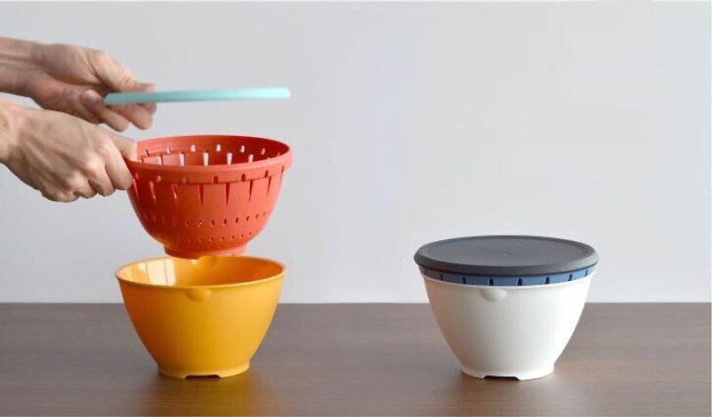 Japan Liberalista Multipurpose Microwave Drainage Basket S Small - เครื่องครัว - วัสดุอื่นๆ หลากหลายสี