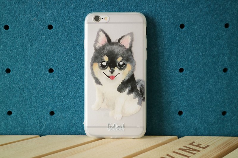 Own Design-Long Haired Chihuahua Phone Case Phone Case D17_0 - Phone Cases - Plastic Black