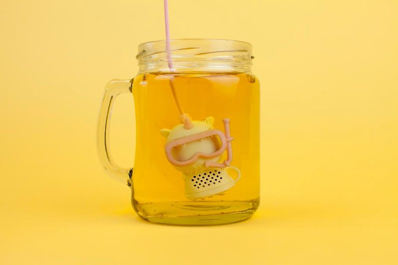 Uni 獨角獸潛水員濾茶器 - 茶具/茶杯 - 矽膠 白色