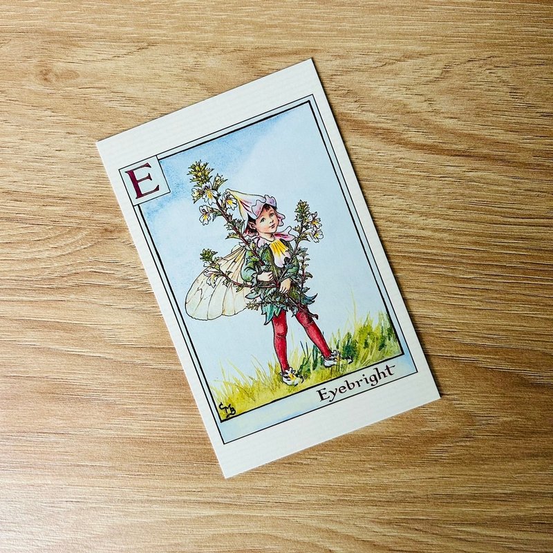 花仙子 字母系列 經典明信片 - Eyebright - 卡片/明信片 - 紙 