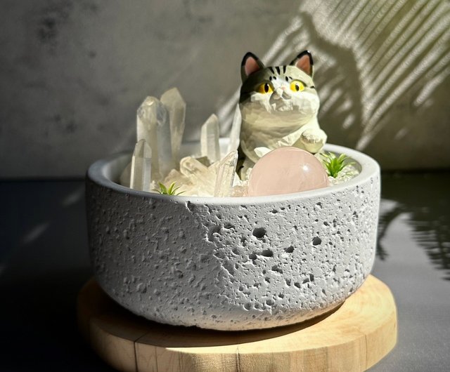 猫島水晶クラスター浄化槽 |ホワイト水晶クラスター | - ショップ 8