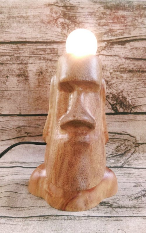 Log wood for Moai lighting