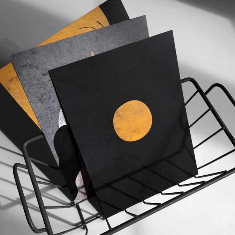 【 POSTCARD 】Did you see the moon - Cards & Postcards - Paper Black