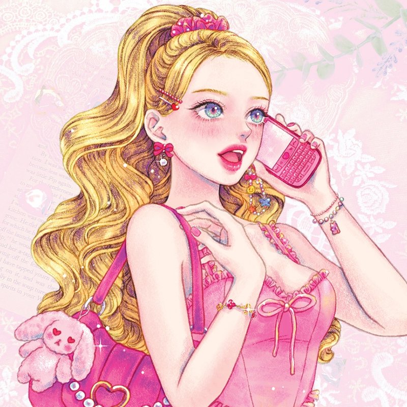 Sherry sticker (5color) - 貼紙 - 紙 