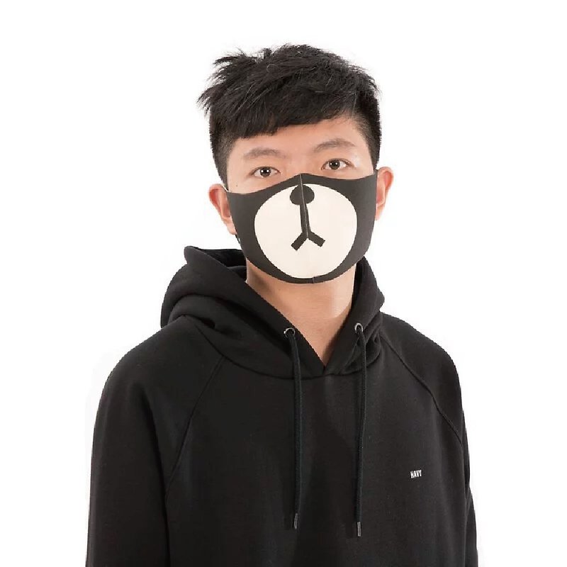 ブラックチョコレートベア-快適で美しい3D通気性マスク - マスク - その他の素材 多色