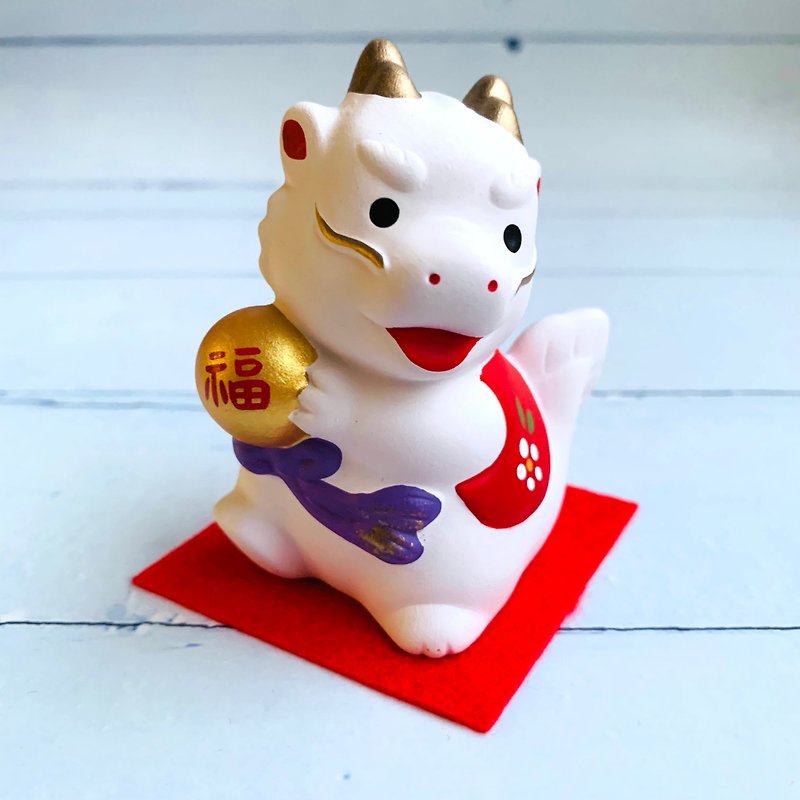 Jincai attracts a lucky dragon - orb - the mascot of the Year of the Dragon - Stuffed Dolls & Figurines - Pottery 