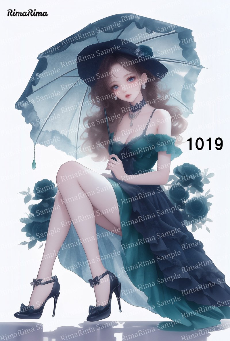 1019  オリジナルステッカー オリジナル人物ステッカー ステッカー シール りまりま  RimaRima - 貼紙 - 紙 