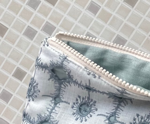 mina perhonen anemone コスメポーチ 刺繍 化妝包 - ショップ mukava