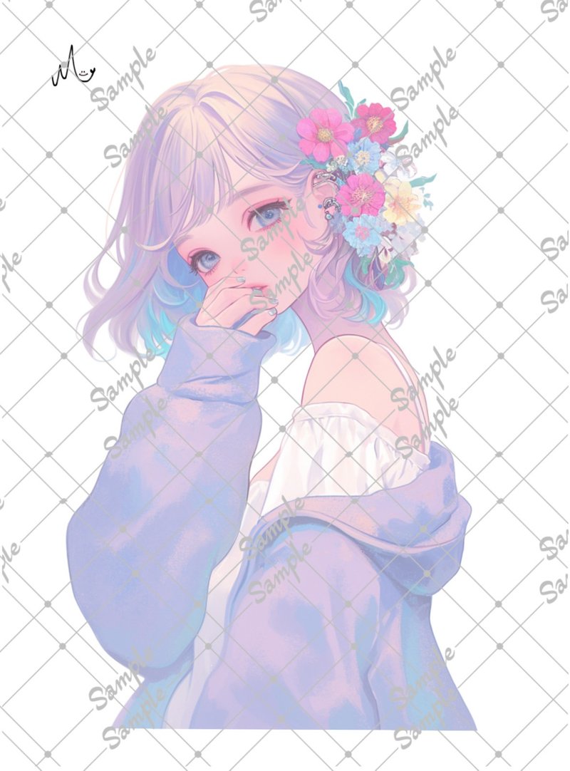 オリジナル人物ステッカー - 貼紙 - 紙 