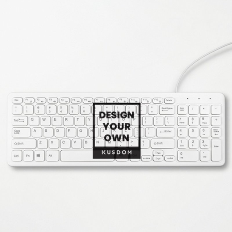 【Customized Gift】 Wired Keyboard│Computer Accessories/Keyboard/Computer/Peripherals - Computer Accessories - Plastic White