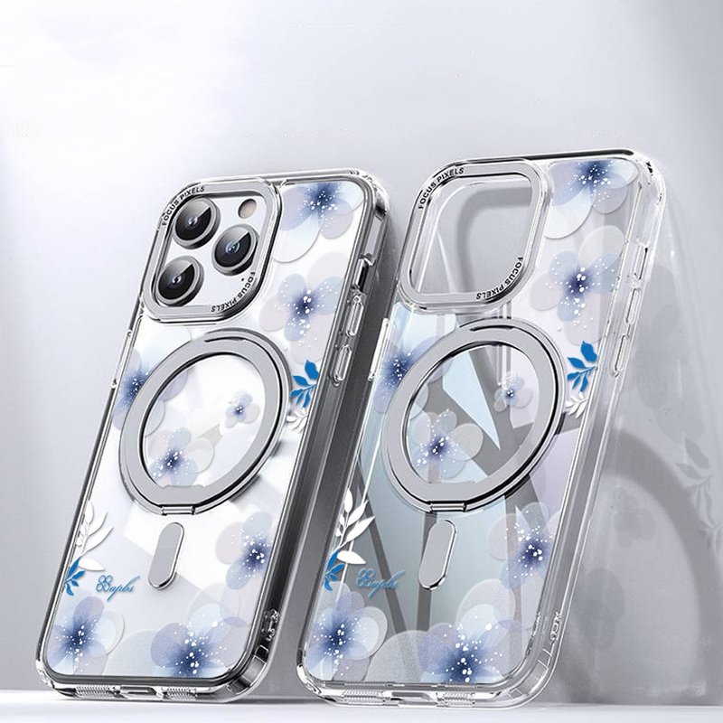 16/15/14/13/12/S24/S23 Series 360 Rotating Magnetic Stand Shell-Four Seasons-Winter - เคส/ซองมือถือ - วัสดุอื่นๆ หลากหลายสี